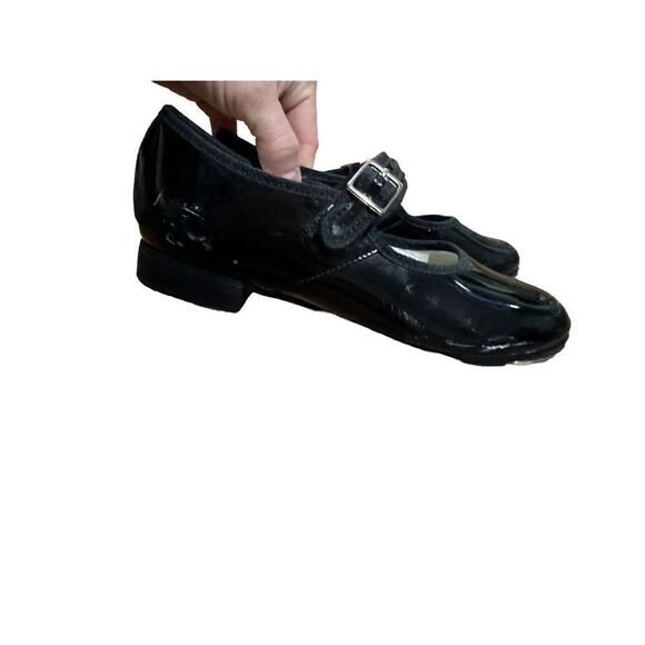Capezio girls black tap shoes sz 2M - Picture 2 of 9
